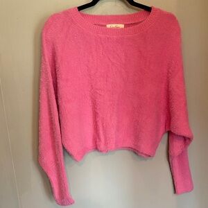 Jessica Simpson Vibrant Pink Crew Neck Sweater